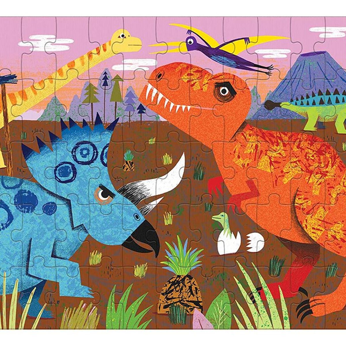 MUDPUPPY - Puzzle 75Pcs Lenticular Rugido De Dinosaurio Mudpuppy