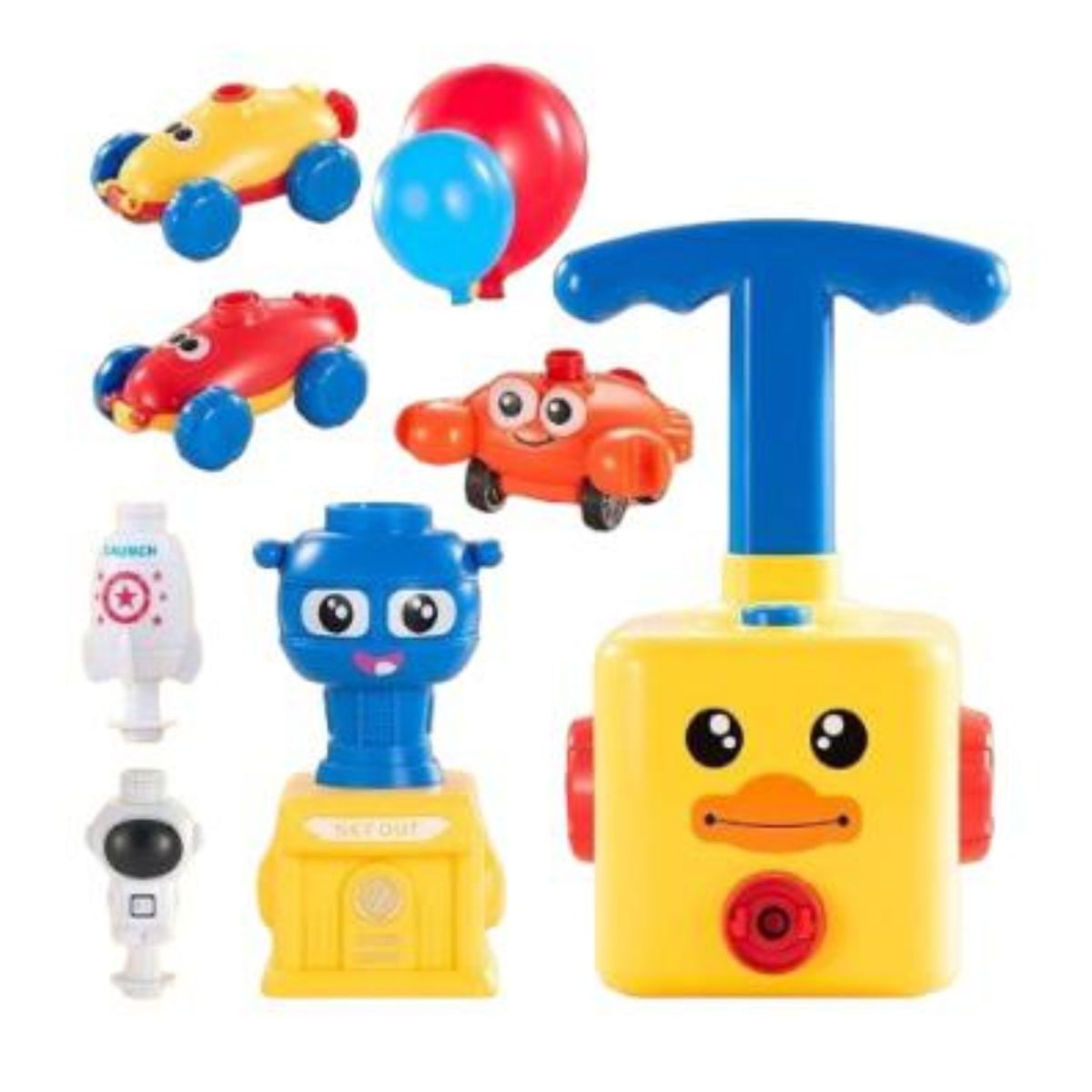 OEM - Juego Bombin Impulsador lanzador con Globos Pato Amarillo