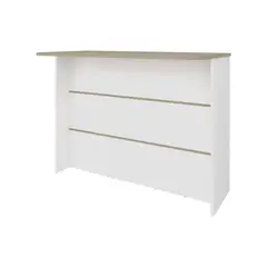FMFURNITURE - Isla Cocina 120X60X90 Cm Fm-003B Blanco