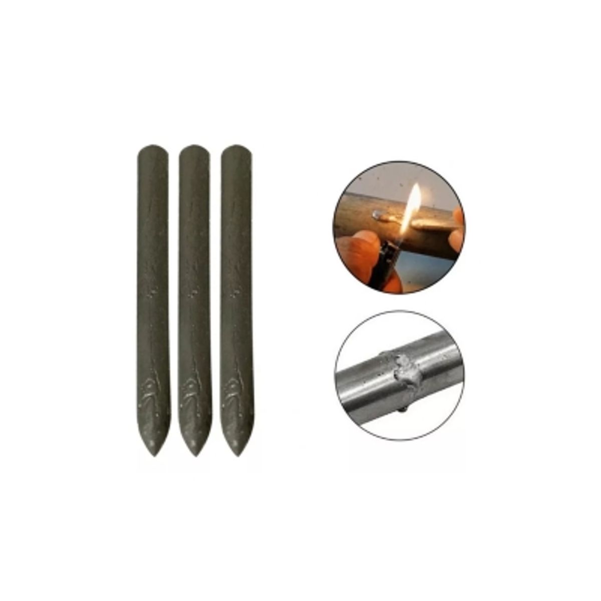 GENERICO - 3 Barras De Soldadura Fácil Rápida Aluminio Baja Temperatura