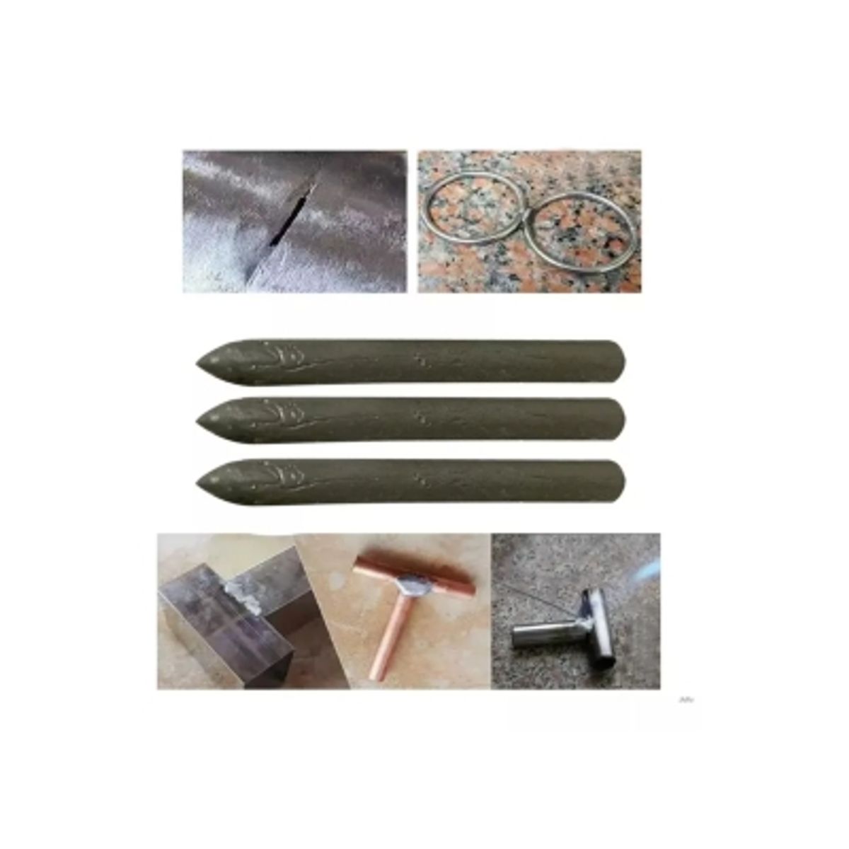 GENERICO - 3 Barras De Soldadura Fácil Rápida Aluminio Baja Temperatura