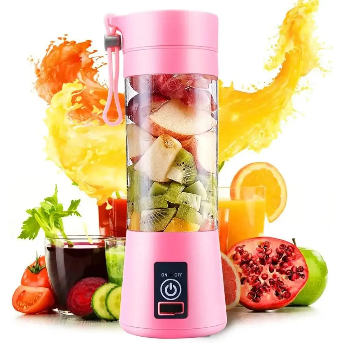 GENERICO - Licuadora Portátil Recargable 6 Cuchillas sin BPA