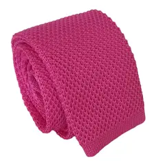 LUCIA CORBATAS - Corbata Tejida Fucsia Luciacorbatas