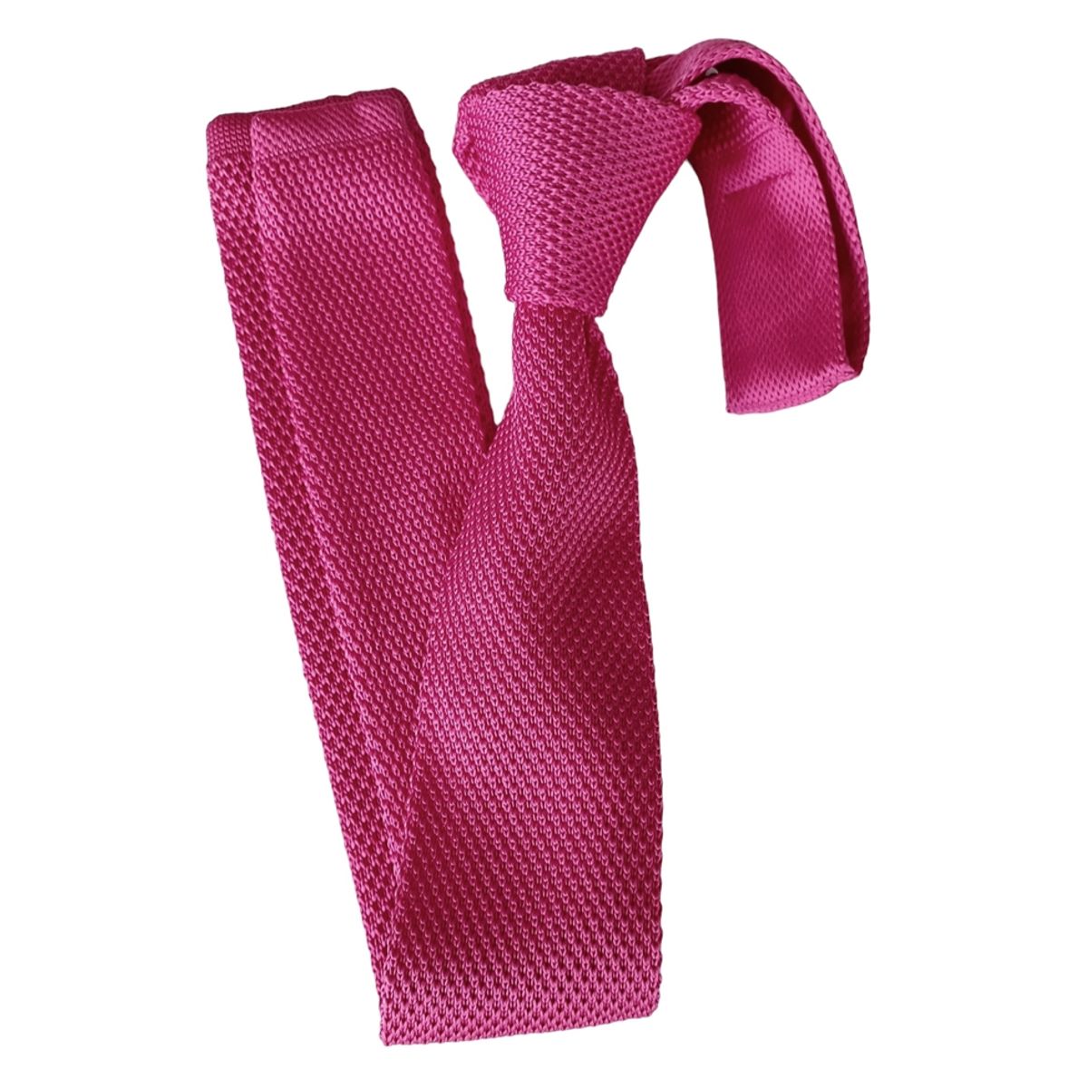 LUCIA CORBATAS - Corbata Tejida Fucsia Luciacorbatas