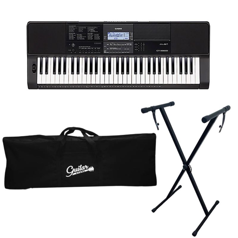 CASIO - Pack Teclado Casio CT-X800 Atril y Funda.