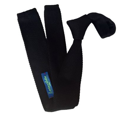 Imagen 2 del producto Corbata tejida Negra Luciacorbatas