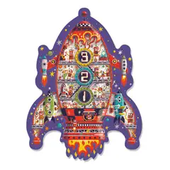 MIDEER - Puzzle Con Forma Cohete Espacial