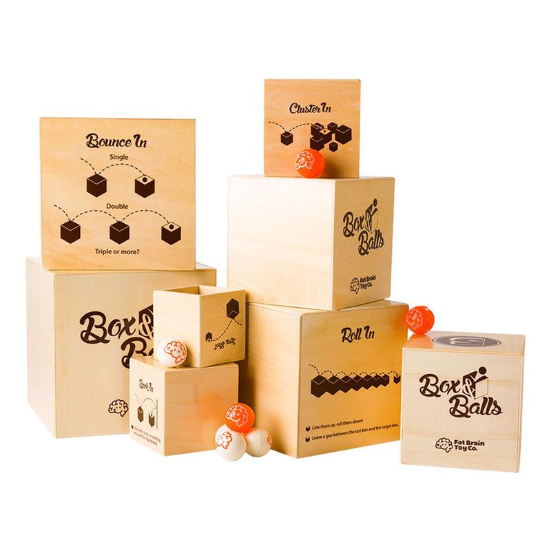 FAT BRAIN TOYS - Box N Balls, Juego De Creatividad FatBrain Toys