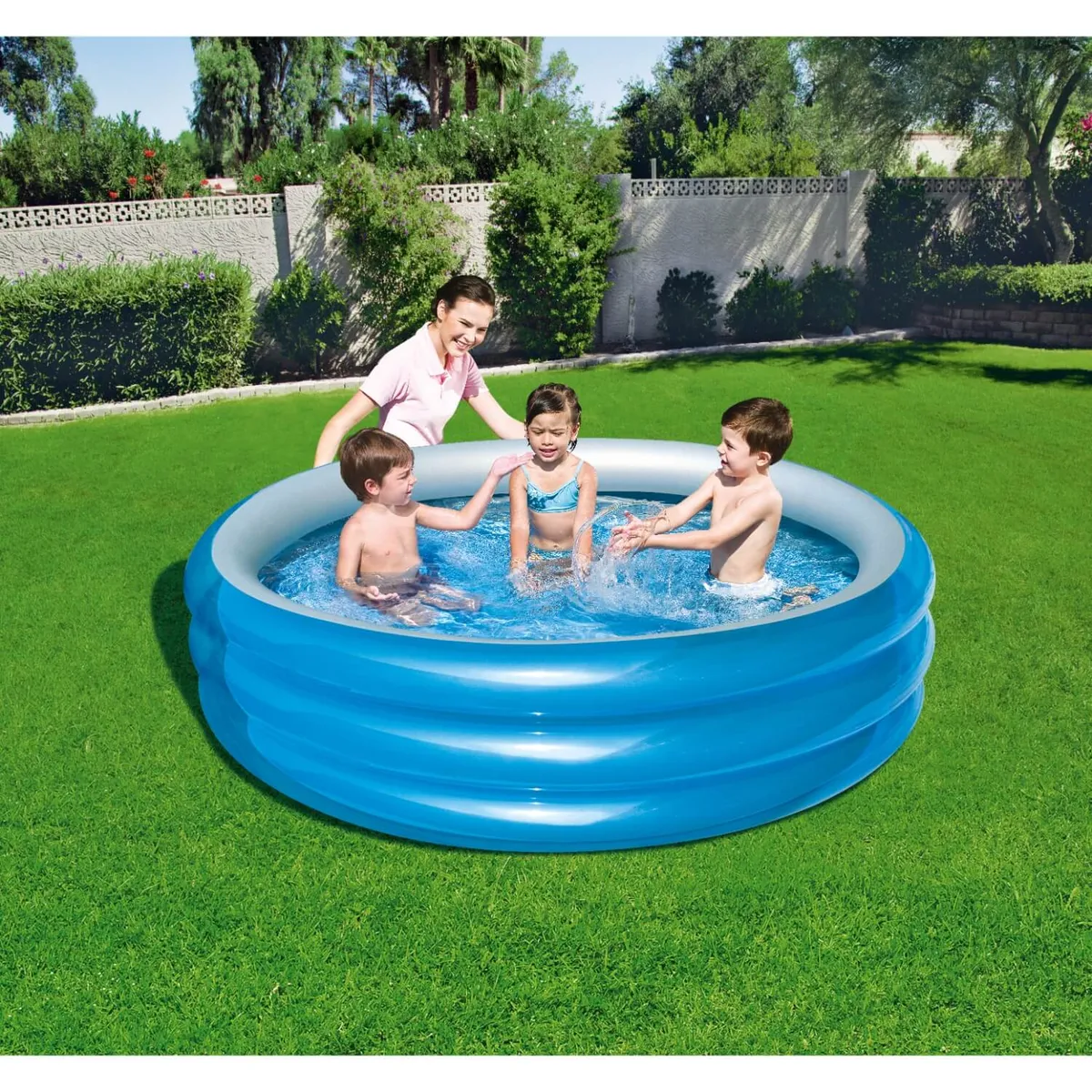 BESTWAY - Piscina Inflable 3 Anillos Metálica 201x53 Cms Bestway