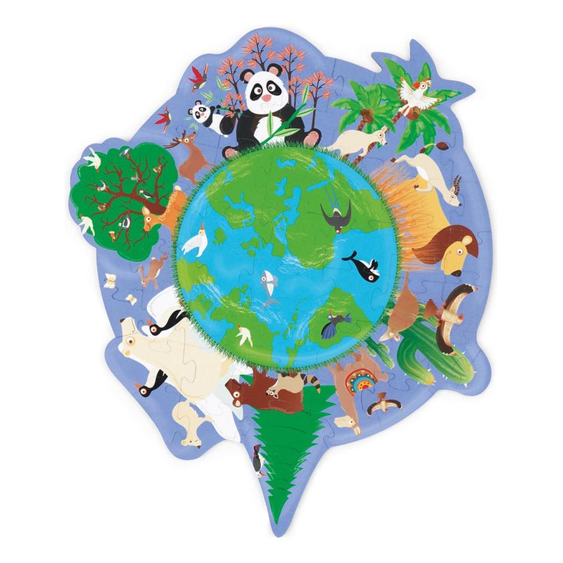 SCRATCH EUROPE - Puzzle 45Pcs Con Forma Mundo Scratch Europe