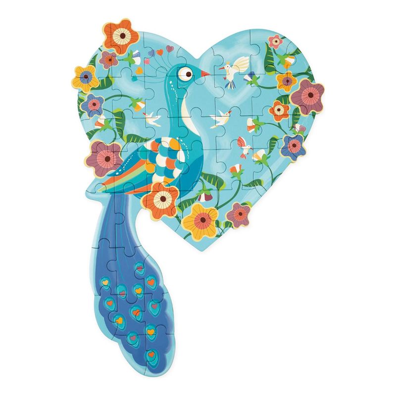 SCRATCH EUROPE - Puzzle 40Pcs Con Forma Pavo Real Scratch Europe