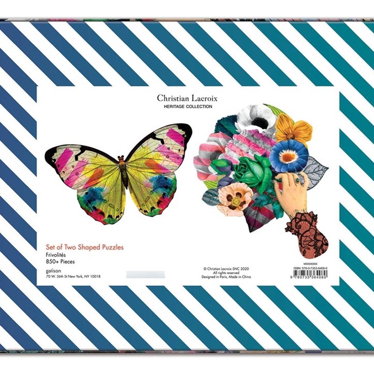 MUDPUPPY - 2 Puzzles Con Forma 850Pcs Christian Lacroix Mudpuppy