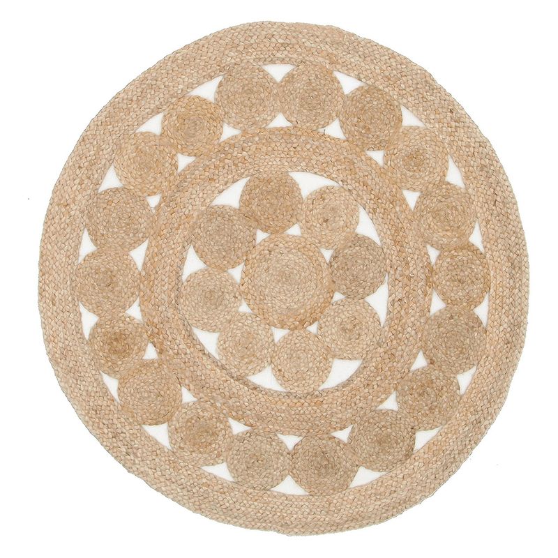 OWI - Alfombra Yute Boho Natural 150 cm