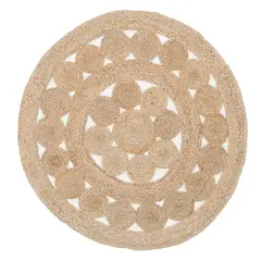 OWI - Alfombra Yute Boho Natural 150 cm
