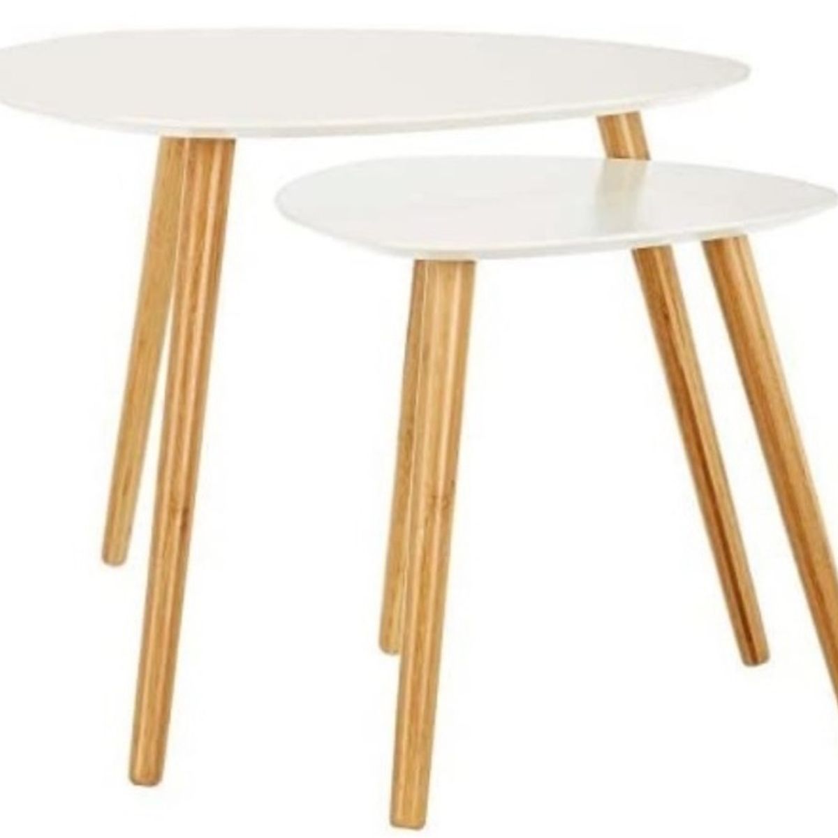 GENERICO - Set Mesas De Centro Ovalada Estilo Nórdico