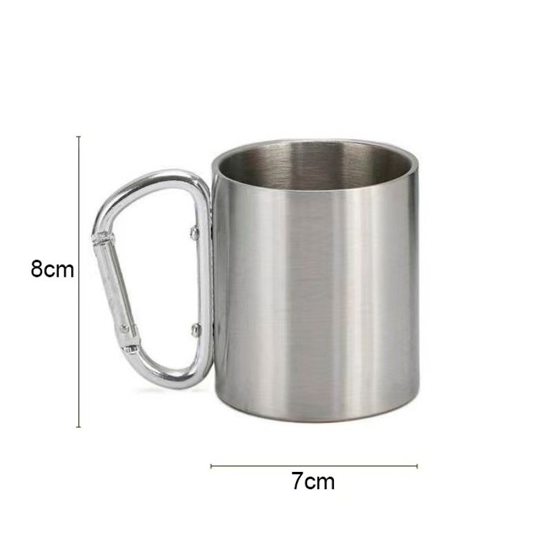 GENERICO - Vaso de camping con mosquetón