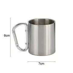 GENERICO - Vaso de camping con mosquetón