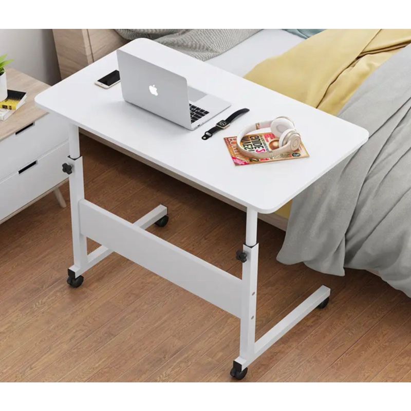 GENERICO - Mesa Madera Con Ruedas Para Cama 80x40x90 Premium