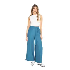 JACINTA TIENDA - Pantalón Greta largo III petróleo