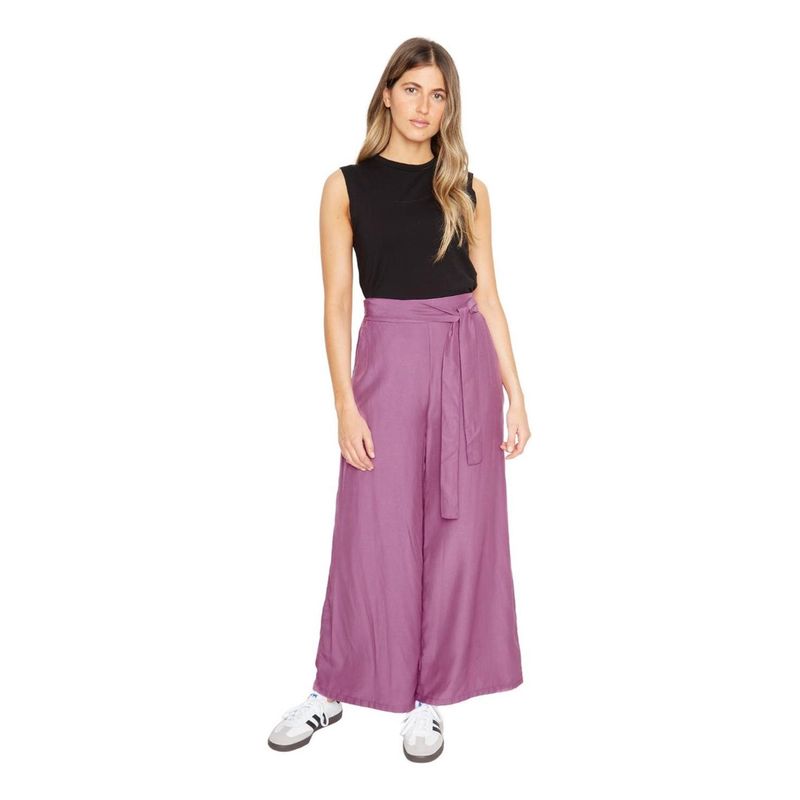 JACINTA TIENDA - Pantalón Greta largo III uva Jacinta Tienda
