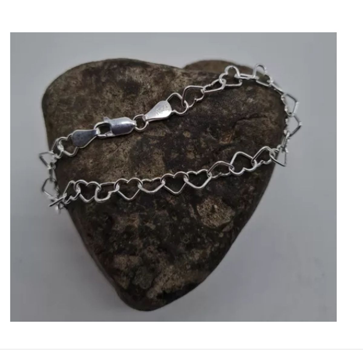 GENERICO - Pulsera Mujer Corazones Plata Italiana 925