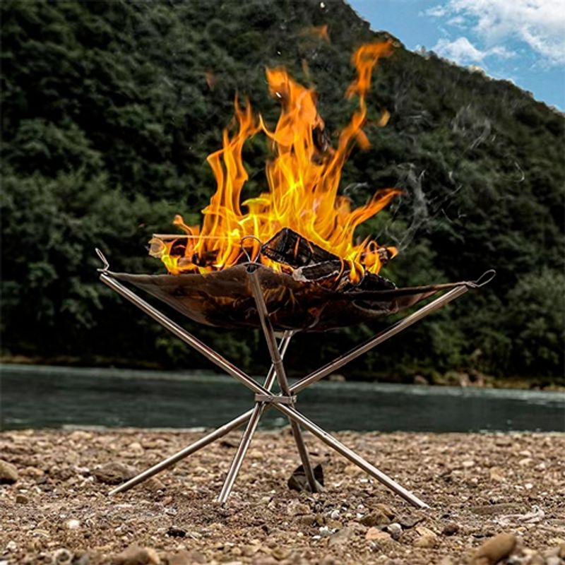 GENERICO - Chimenea plegable de malla para fogata