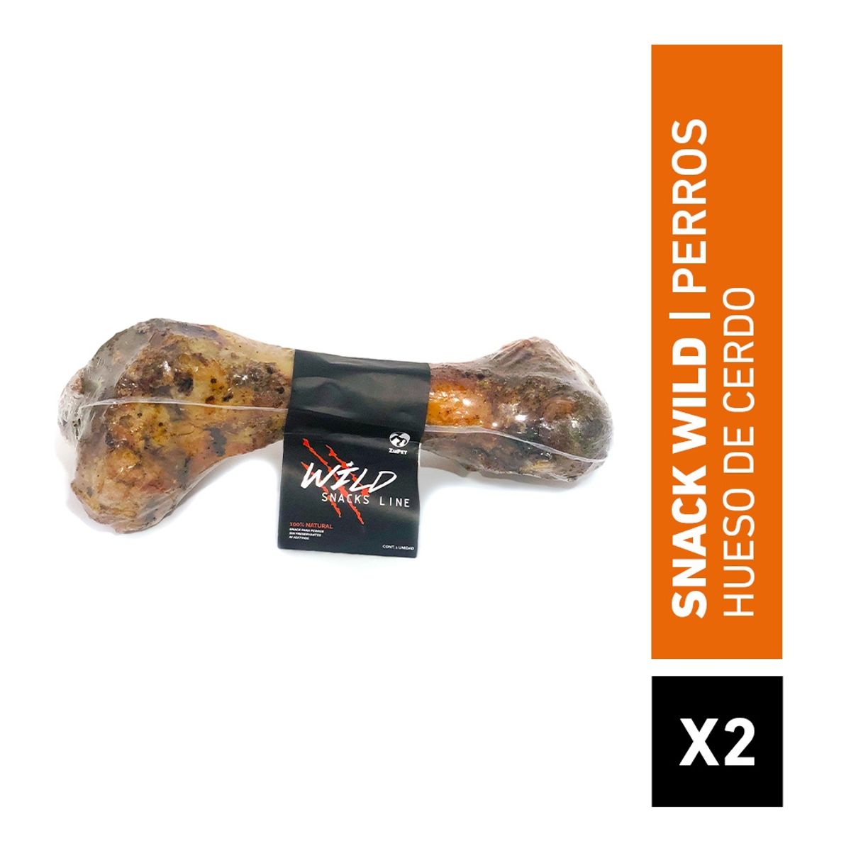 ZUPET - Snack Perro - Femur de Cerdo 20cm x2 WILD