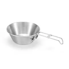 GENERICO - Plato plegable de acero para camping