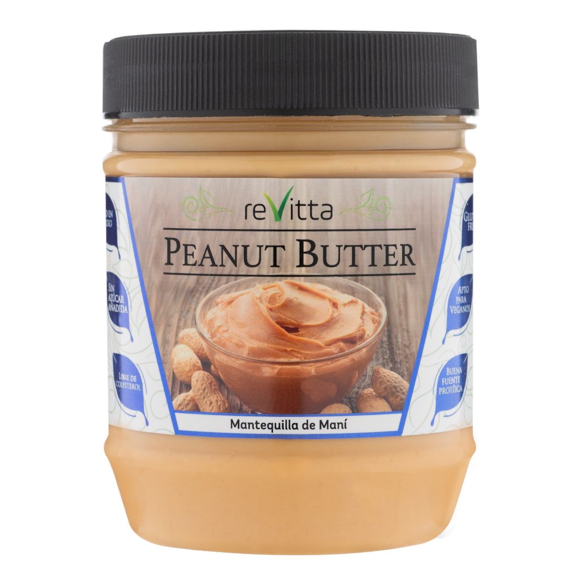 REVITTA WELLNESS - MANTEQUILLA DE MANI PEANUT BUTTER 500 GRS. - Revitta