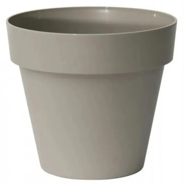 EURO3PLAST - Macetero de plástico con plato 60x54 cm color Arena