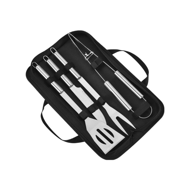 GENERICO - Set parrillero acero inoxidable con estuche Pack 12 Bighouse