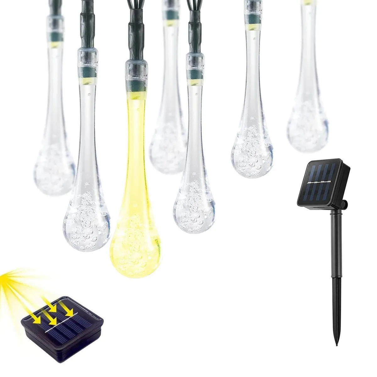 MAXWELL - Guirnalda Solar Hada Gotas Maxwell 7m 30 Luces Led Navidad