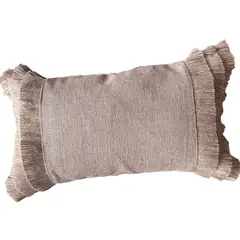 MANDIRHOME - Funda de Cojín Natural Rústico Arpillera Yute Rectangular