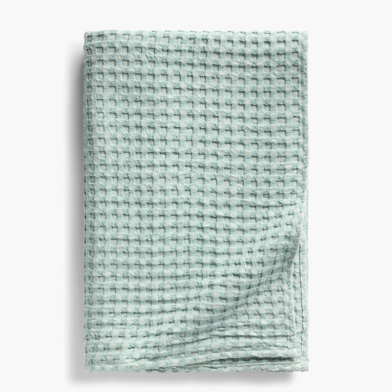 CALMA HOUSE - Cubrecama Ola 270x280 Menta (Cama King o Superking) Calma House