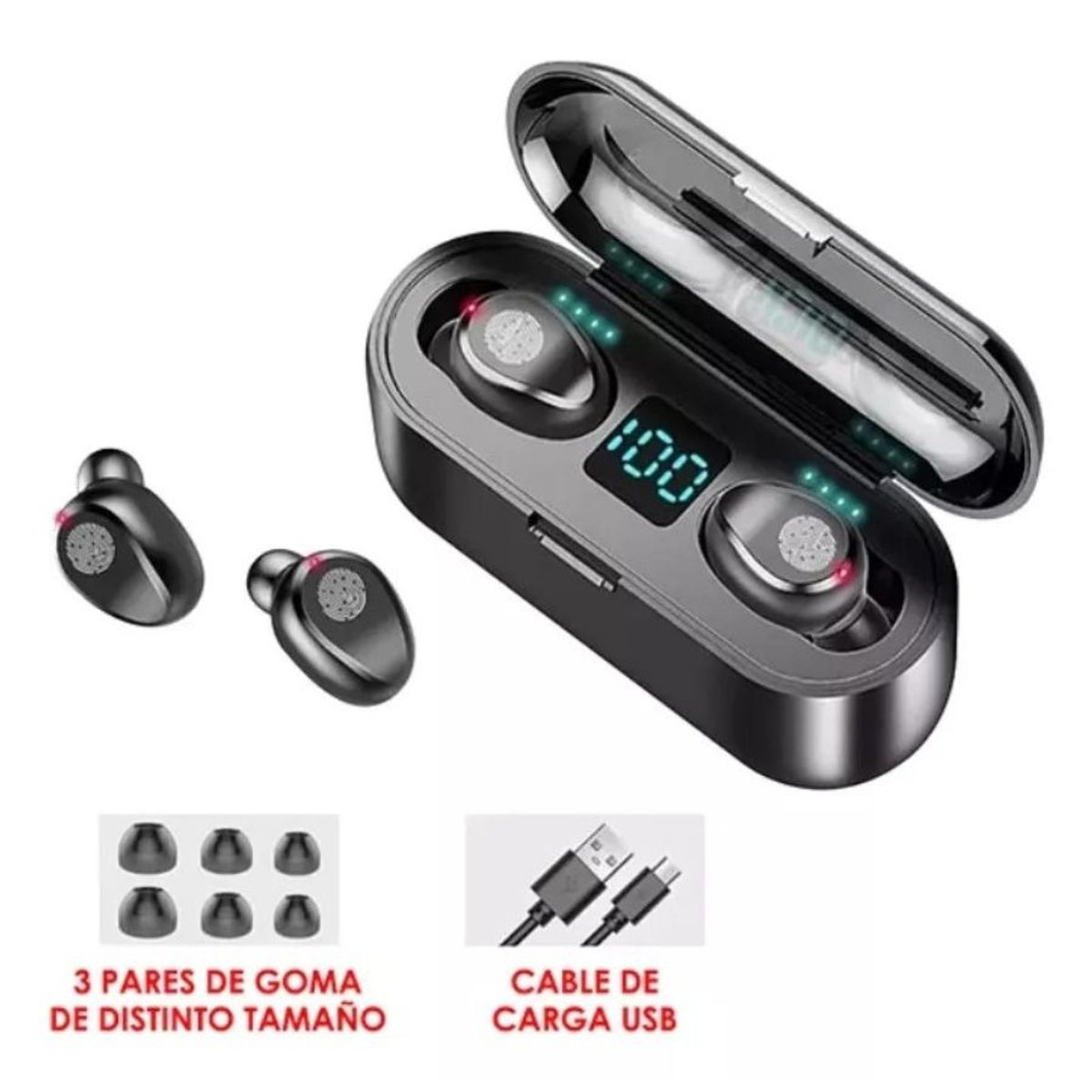 GENERICO - Audifono Auricular Inalámbrico Tws Bluetooth Akst20 Portátil
