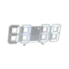 GENERICO - Reloj Despertador Luz Led Digital 3d De Mesa Y Pared