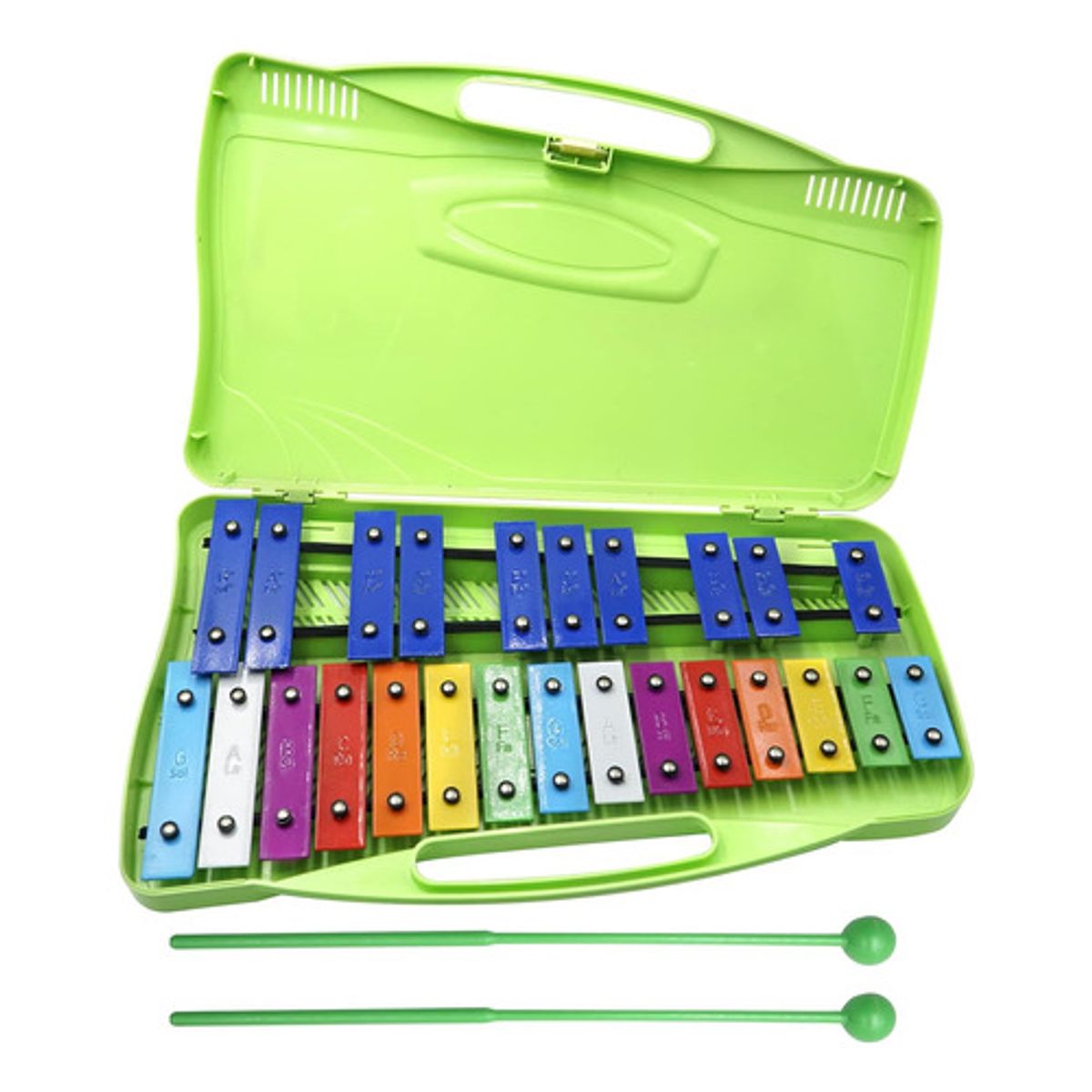TOYUN TOYUN - Metalófono 25 Notas Cromático Didáctico  VERDE