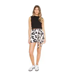 JACINTA TIENDA - Short Greta con lazo III animal print