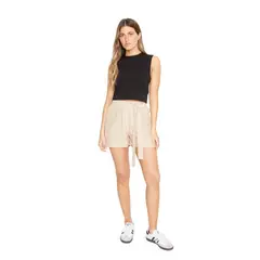 JACINTA TIENDA - Short Greta con lazo III crudo