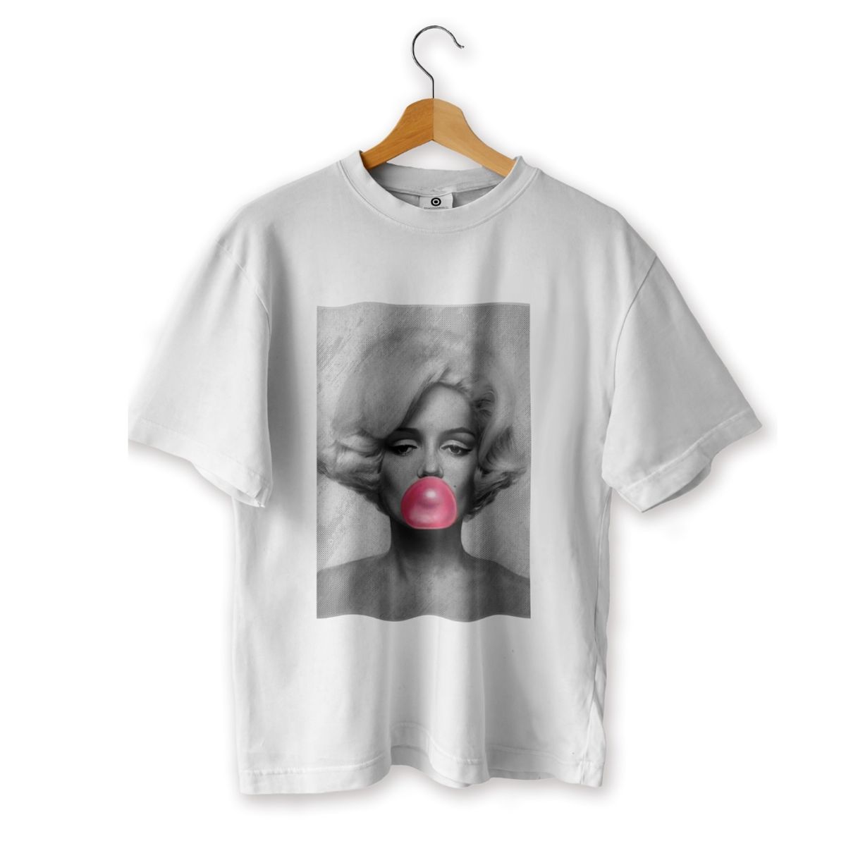 GENERICO - Polera Estampado Marilyn Monroe chicle bomba Pop Art