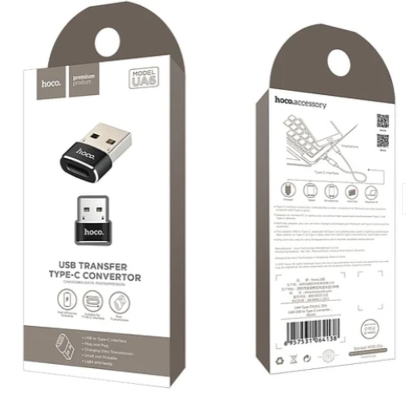 HOCO - UA6 ADAPTADOR USB - TIPO-C