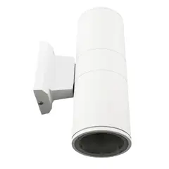 LUMAX - Aplique De Pared Exterior Doble E27 Stafford 26cm Blanco