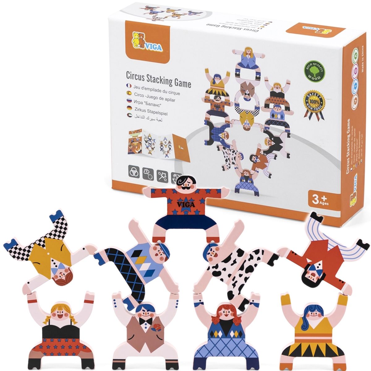 VIGA - Juego De Equilibrio De Madera Circo De Acróbatas