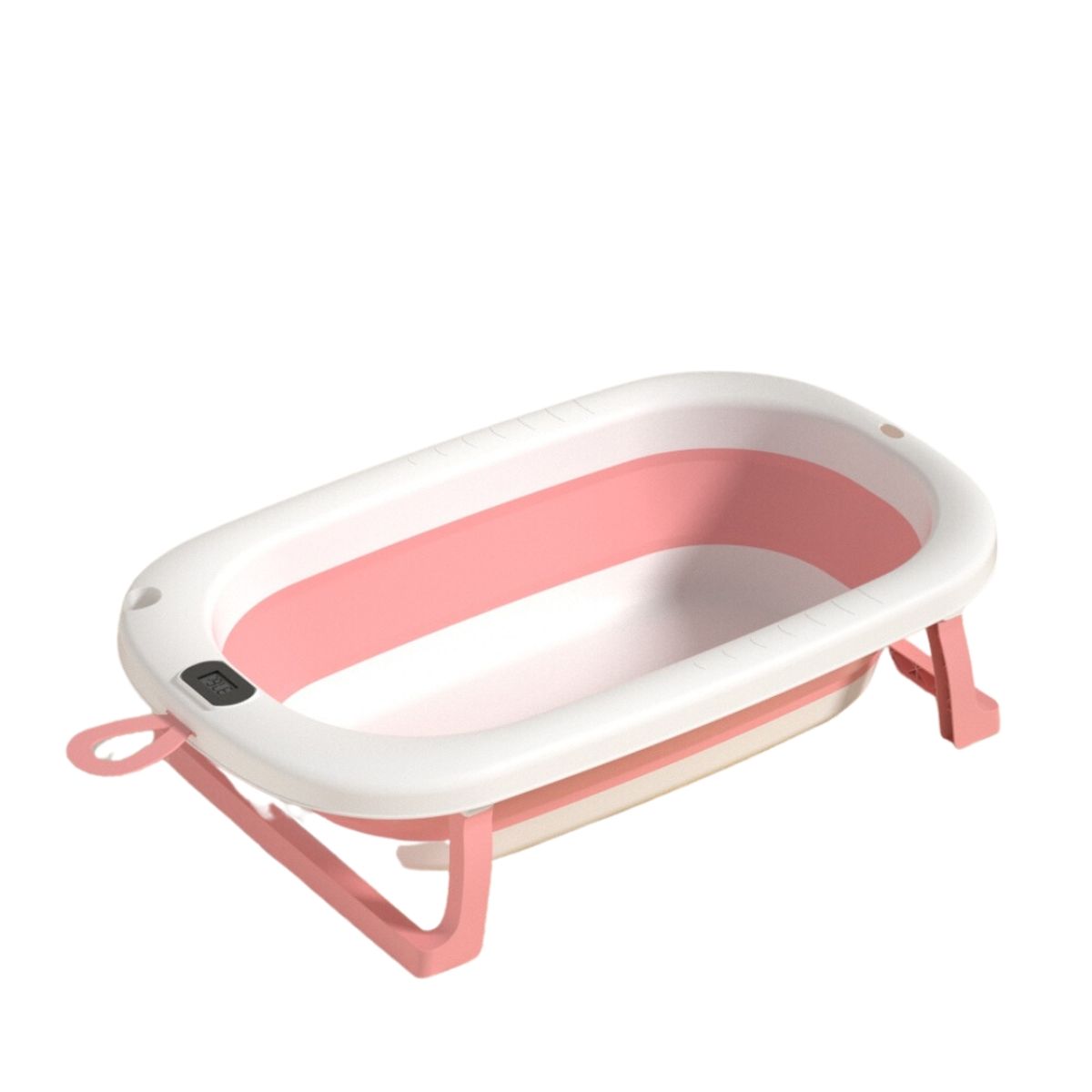 BABYLUNA - Tina Bañera Plegable Bebé con Termómetro y Cojín Estrella