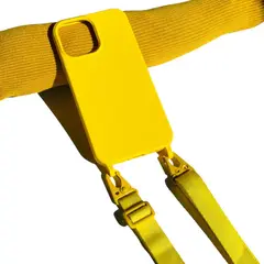 GENERICO - Carcasa Para iPhone 13 Pro Colgante Ajustable Amarillo