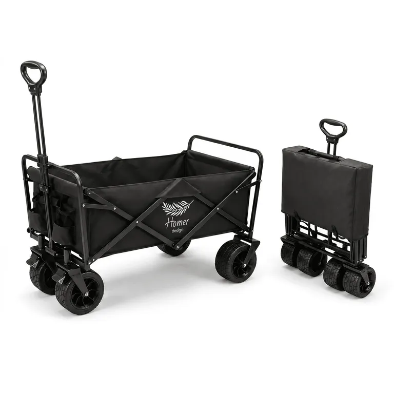 Carrito plegable XXL para camping compra con freno porta vaso