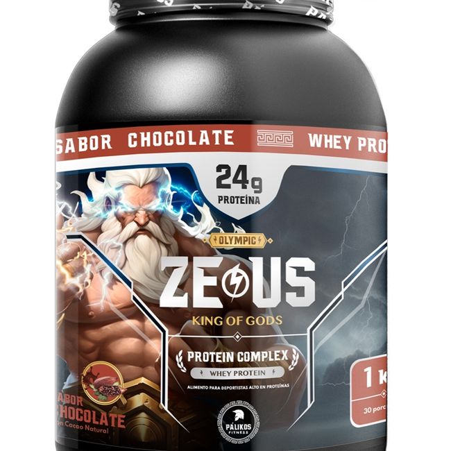PALIKOS FITNESS - Proteina 1kg Whey Complex / Sabor Chocolate/ 30 servicios.