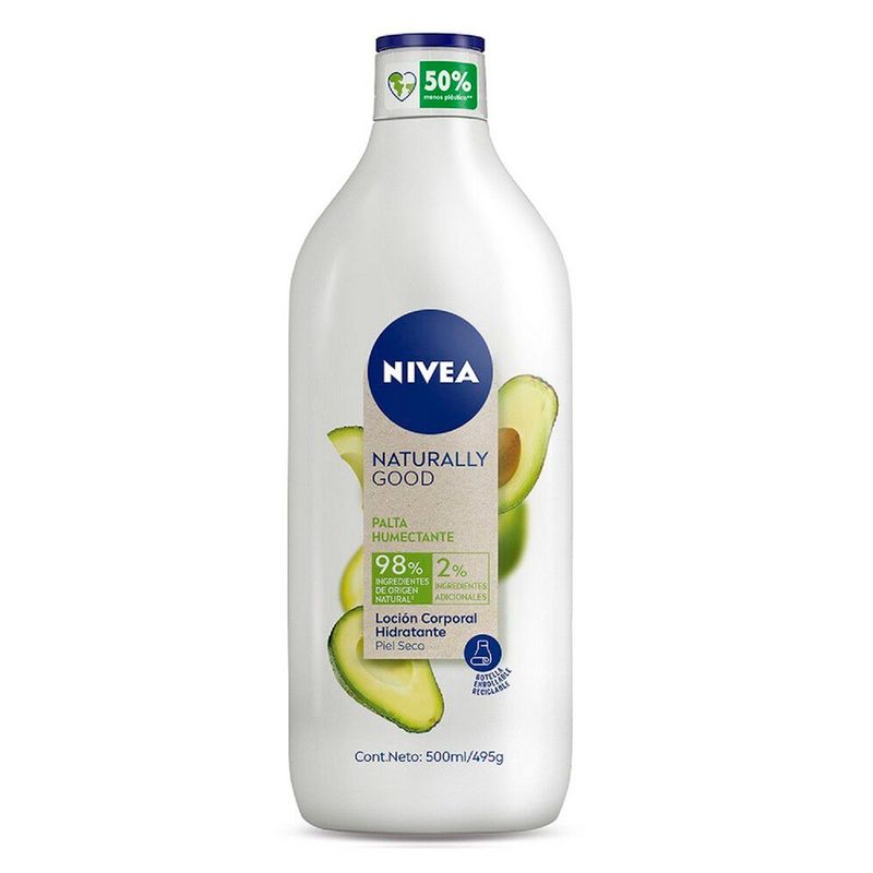 NIVEA - Locion corporal Palta humectante naturally good 500ml nivea.