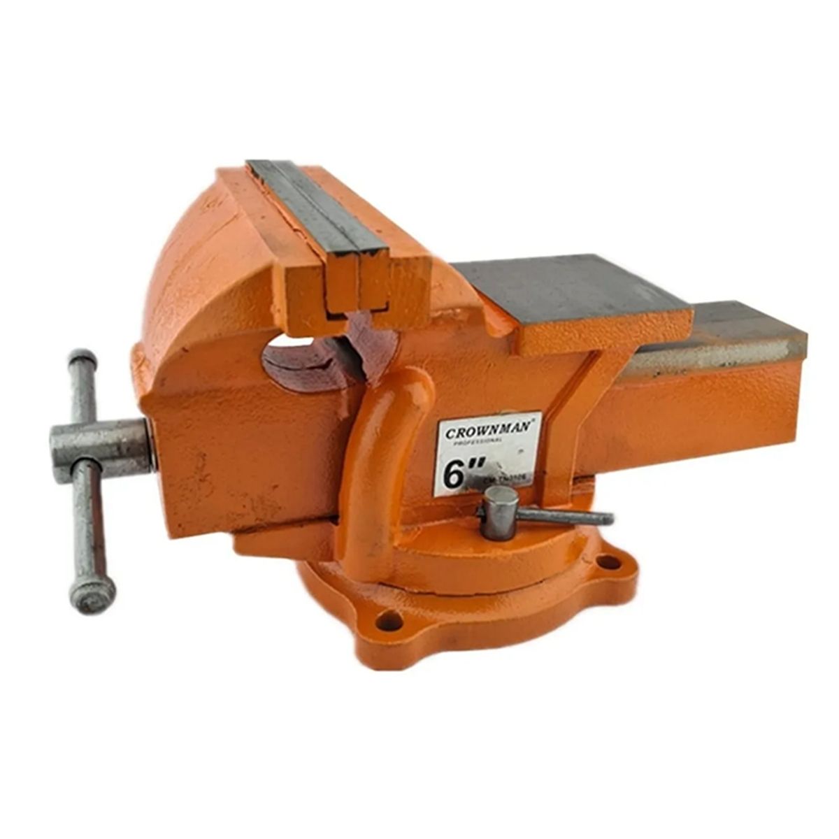 GENERICO - Tornillo De Banco Mecanico Base Giratoria 6 Pulgada Crownman