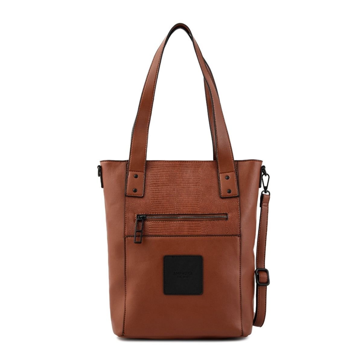 AMPHORA - Cartera Dos Asas Grande Halein Café